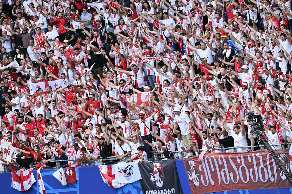 Navijači Gruzije na utakmici sa Češkom, Foto: Reuters