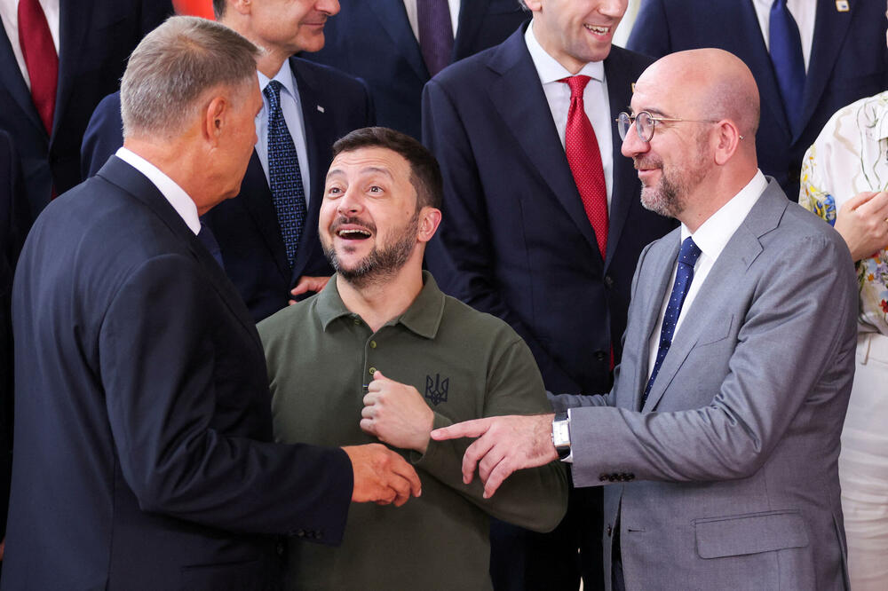Zelenski i Mišel juče na samitu evropskih lidera u Briselu, Foto: Rojters
