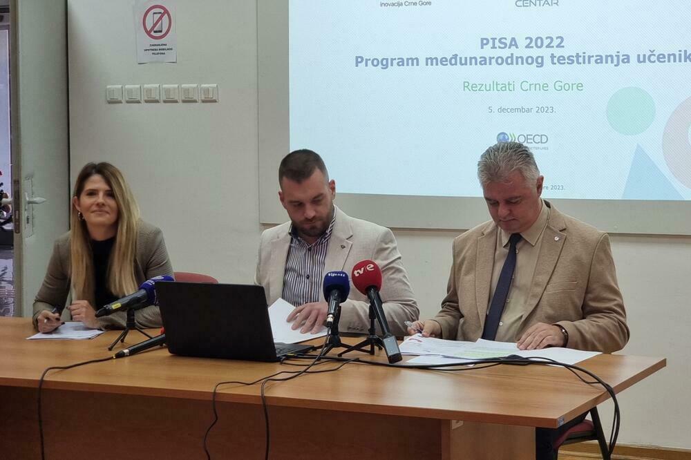 Sa prezentacije rezultata PISA testiranja u Crnoj Gori, 2022. godine, Foto: Nikola Saveljić