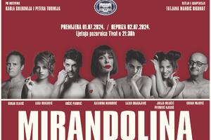 Premijera predstave "Mirandolina" u Tivtu u ponedjeljak