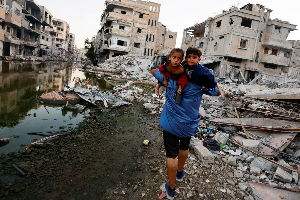Detalj iz Kan Junisa u Gazi nakon izraelskog napada, Foto: Reuters