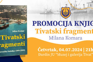 Promocija knjige "Tivatski fragmenti" u četvrtak u atrijumu...