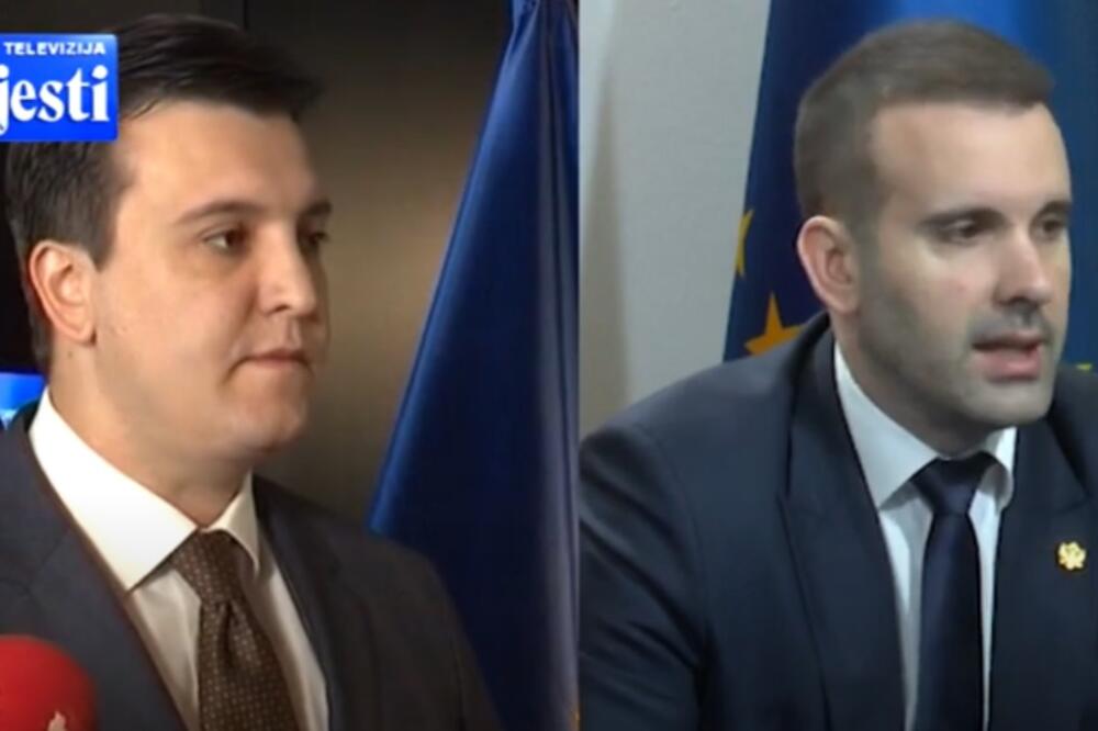 Milović i Spajić, Foto: Screenshot/TV Vijesti