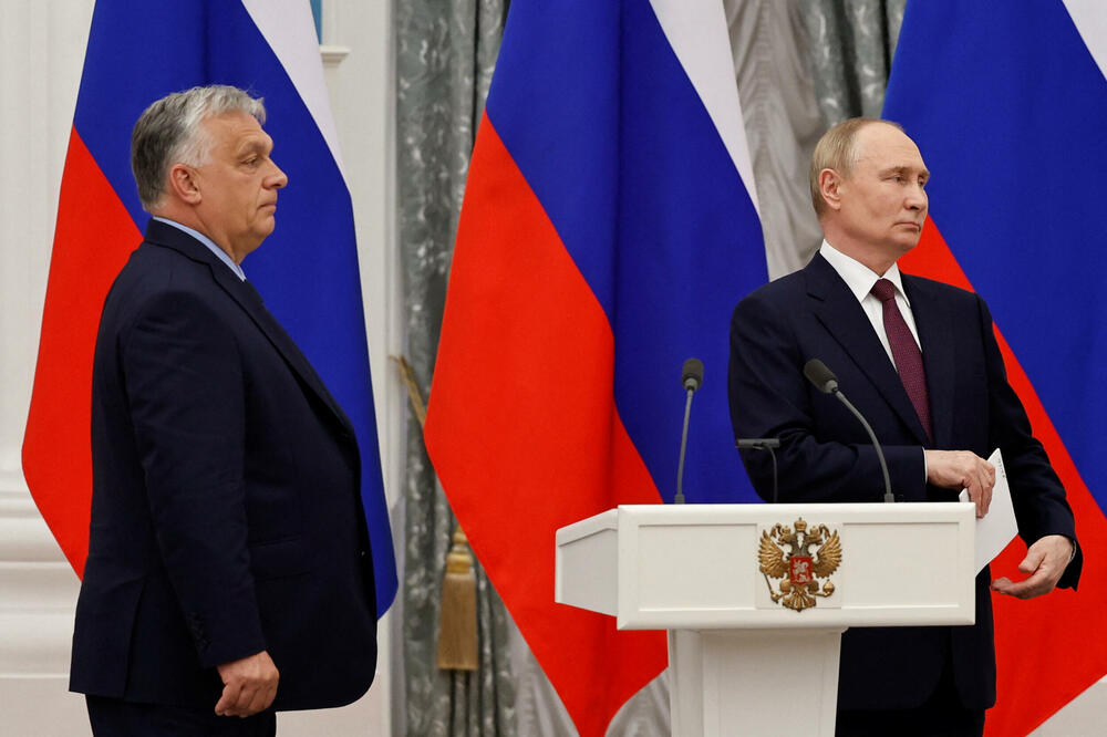 Orban i Putin juče u Moskvi, Foto: Rojters