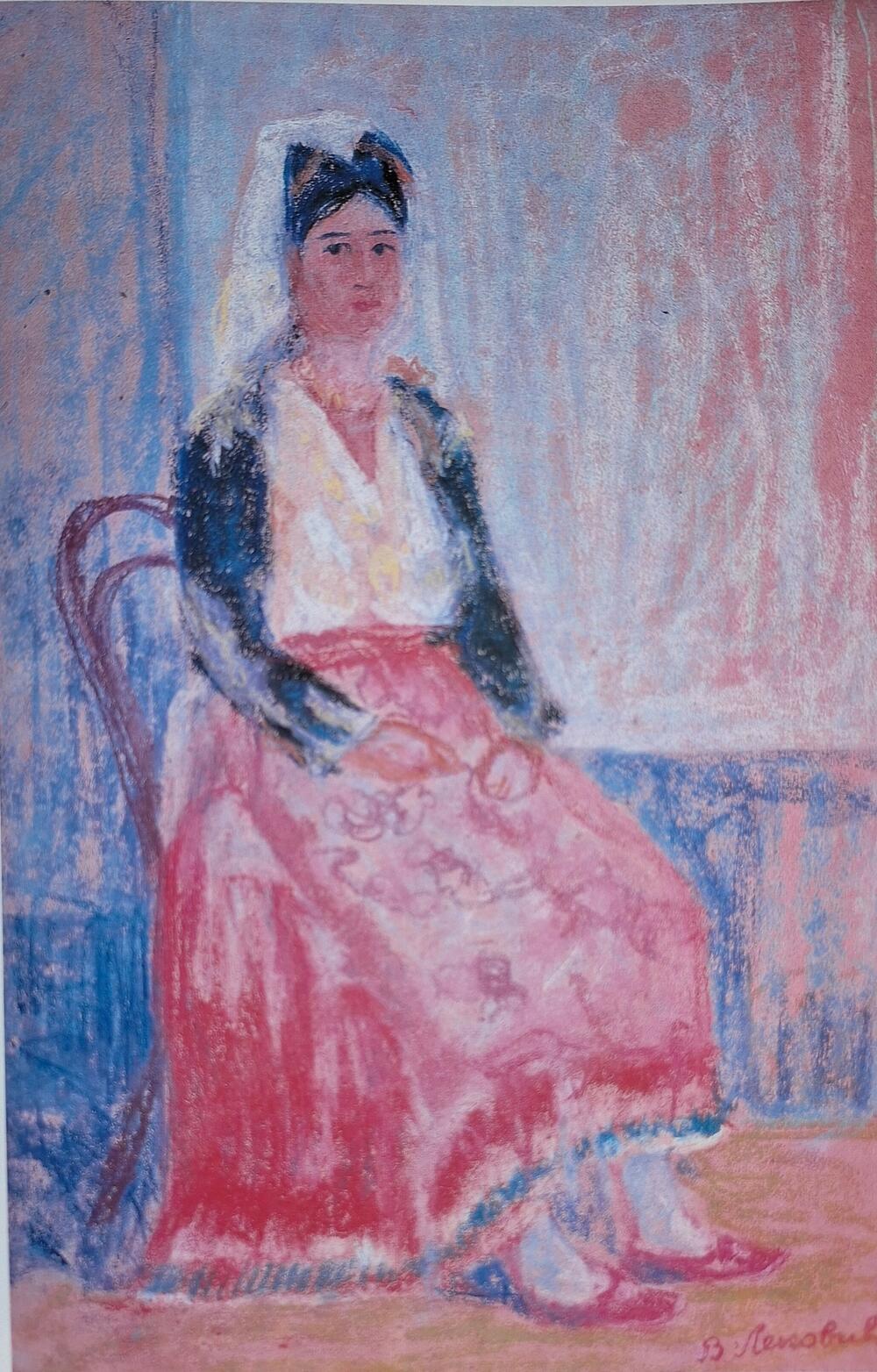 Veliša Leković: “Spičanka” (pastel)