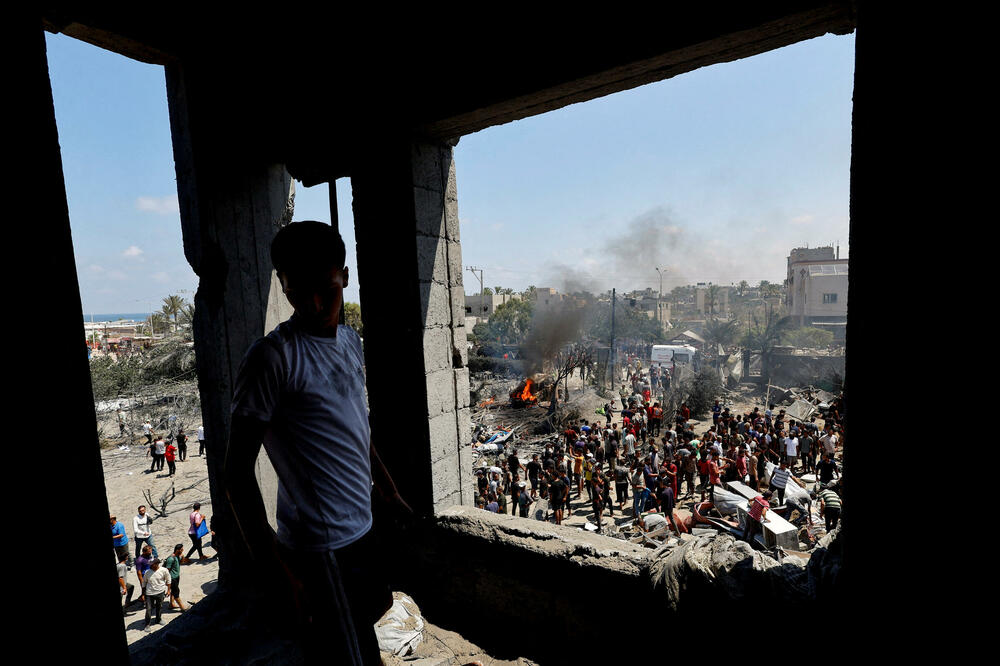 Kan Junis u subotu nakon izraelskog napada, Foto: Reuters