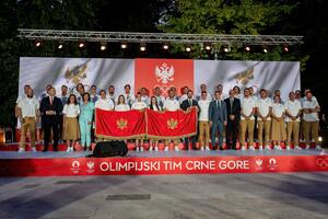 Cetinje ispratilo olimpijce u Pariz, zastavu na otvaranju Igara...