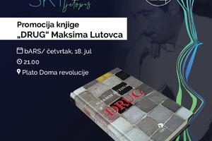 Promocija knjige "Drug" Maksima Lutovca večeras na Barskom...