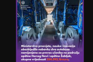 MPNI: Obezbijeđena nabavka dva autobusa za prevoz učenika, ponuda...