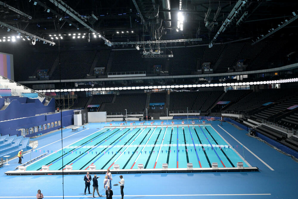 La defense arena je već spreman za vaterpolo i plivanje