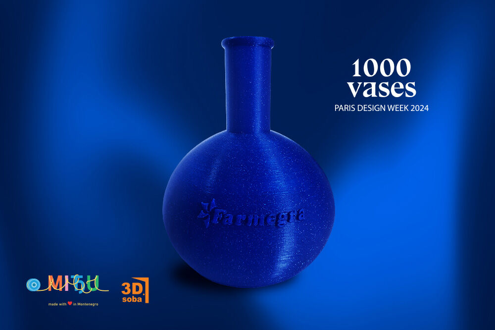 Miđu vaza kao komadić umjetnosti u farmaciji, Paris Design Week, ”1000 vases”