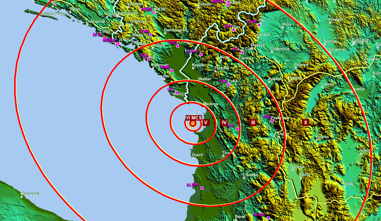 Zemljotres u Albaniji, osjetio se i u većem dijelu Crne Gore