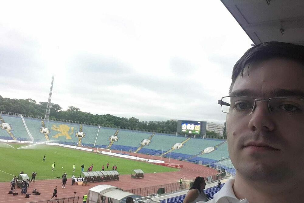 Borisov na stadionu “Vasil Levski”, Foto: Privatni album