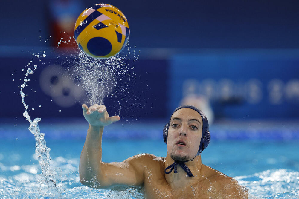 Vasilije Radović na meču sa Hrvatskom, Foto: Reuters