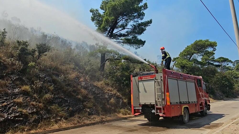 <p>Prema riječima stanovnika Sutomora koji su kontaktirali redakciju, vatra se približila kućama i ulici</p>