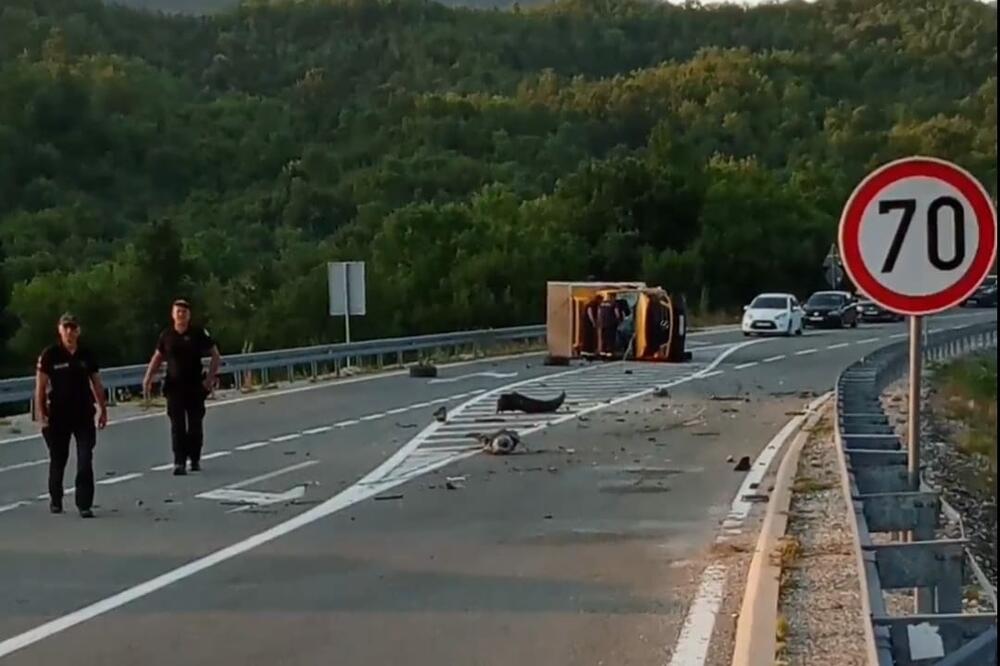 Detalj sa mjesta nezgode, Foto: Oči Podgorice