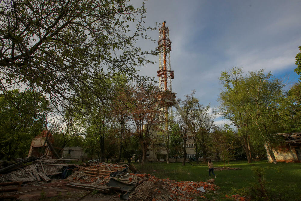 TV toranj pogođen u ruskom vazdušnom udaru