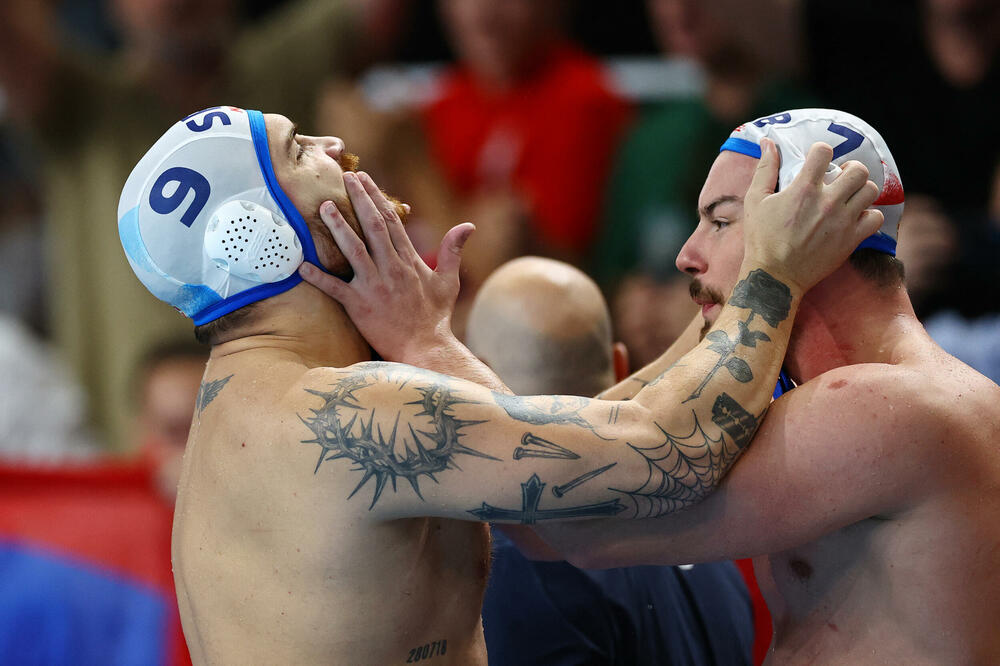 Centar Primorca Nemanja Vico i Radomir Drašović slave plasman u finale, Foto: Reuters