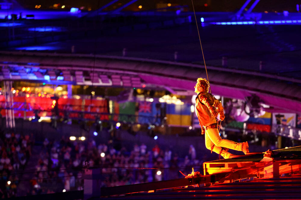 Legendarni Tom Kruz tokom Ceremonije svečanog zatvaranja OI, Foto: Reuters