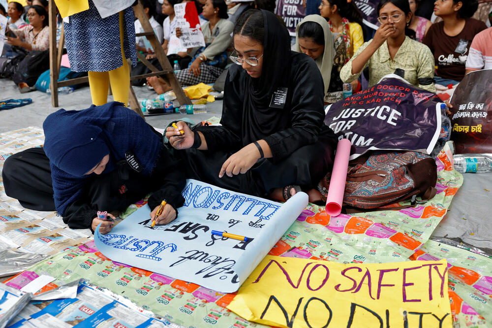 Detalj sa protesta, Foto: REUTERS