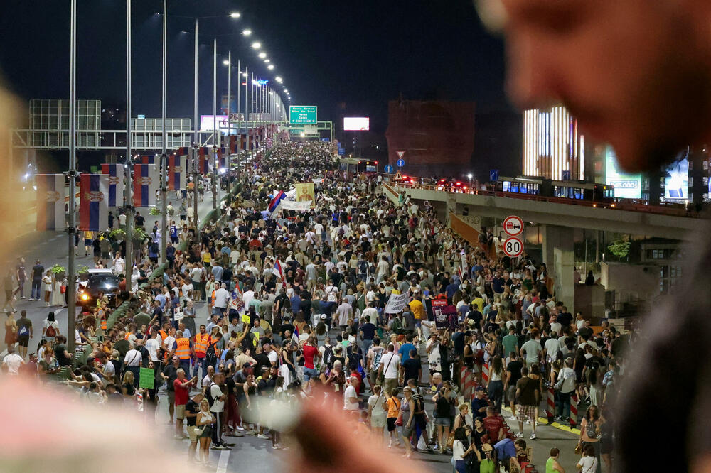 Detalj sa protesta 10. avgusta, Foto: REUTERS