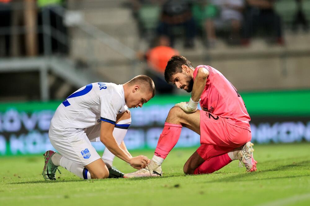 Velimir Ljutica i Stefan Popović na meču u Mađarskoj, Foto: Barbara Gabriella