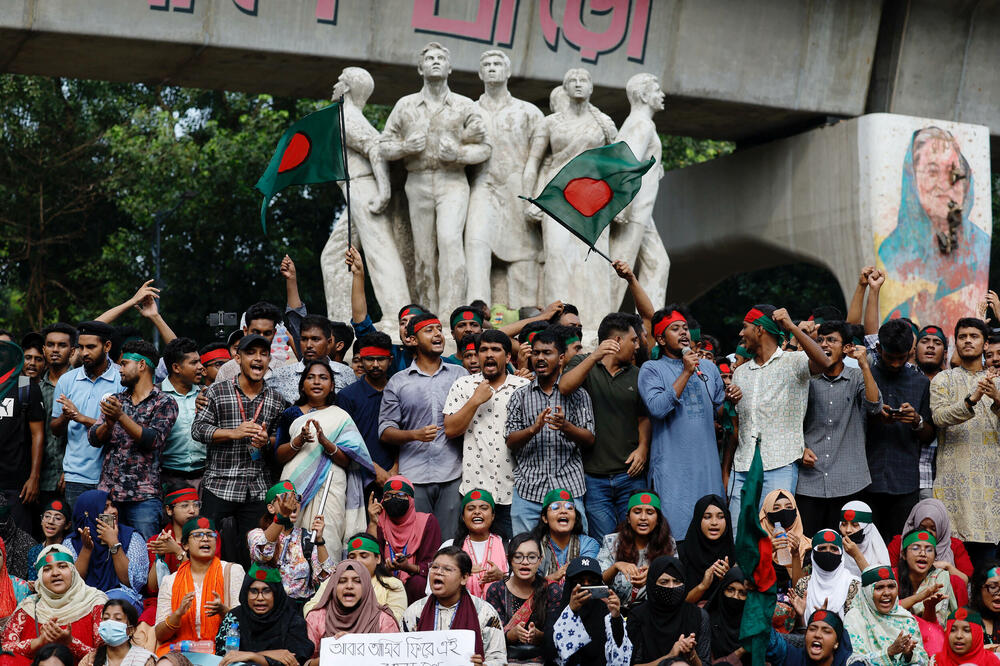 Sa protesta u Bangladešu, Foto: Reuters