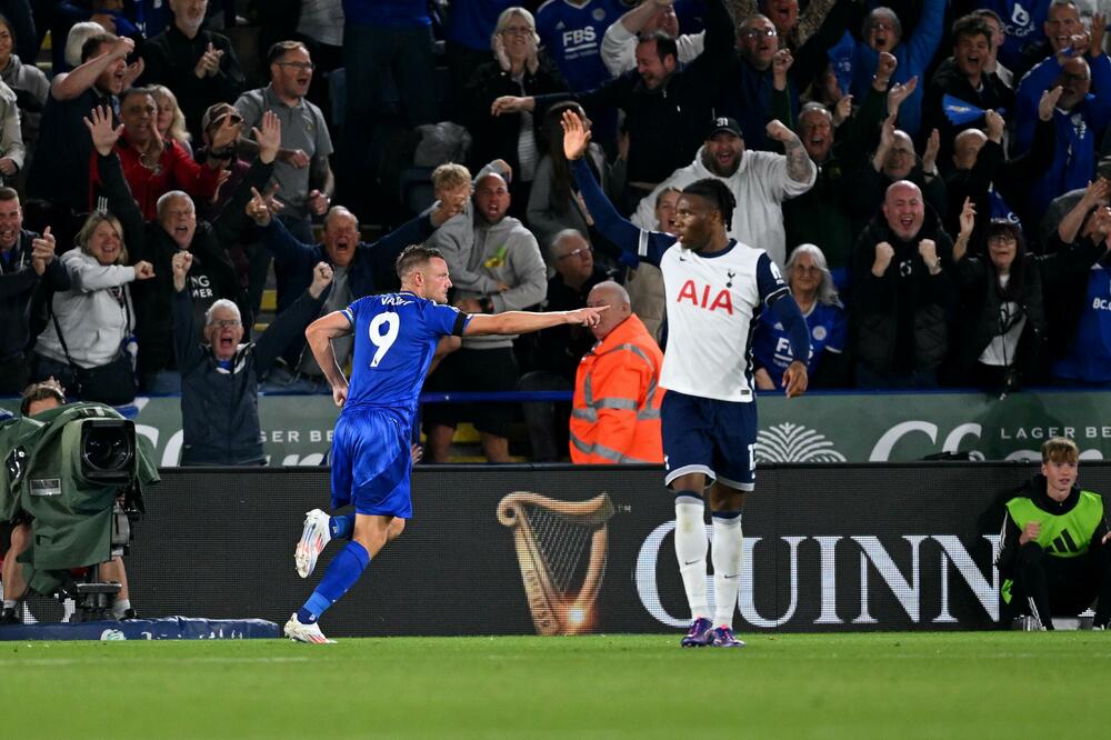 Vardi slavi gol na povratku u Premijer ligu, Foto: Leicester City/X