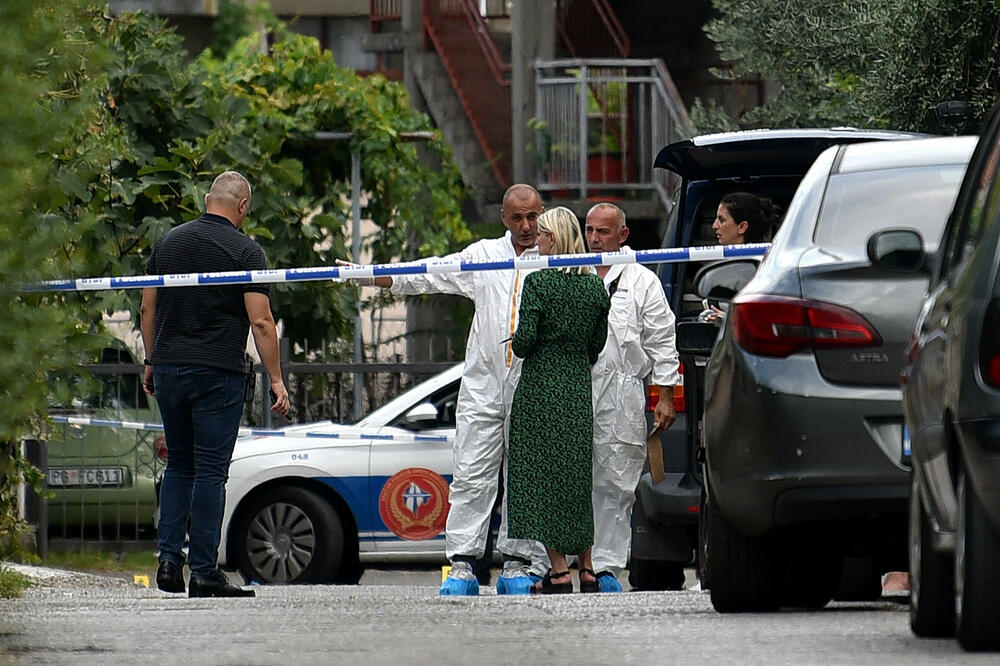 Policija obavlja uviđaj na mjestu ubistva, Foto: Boris Pejović