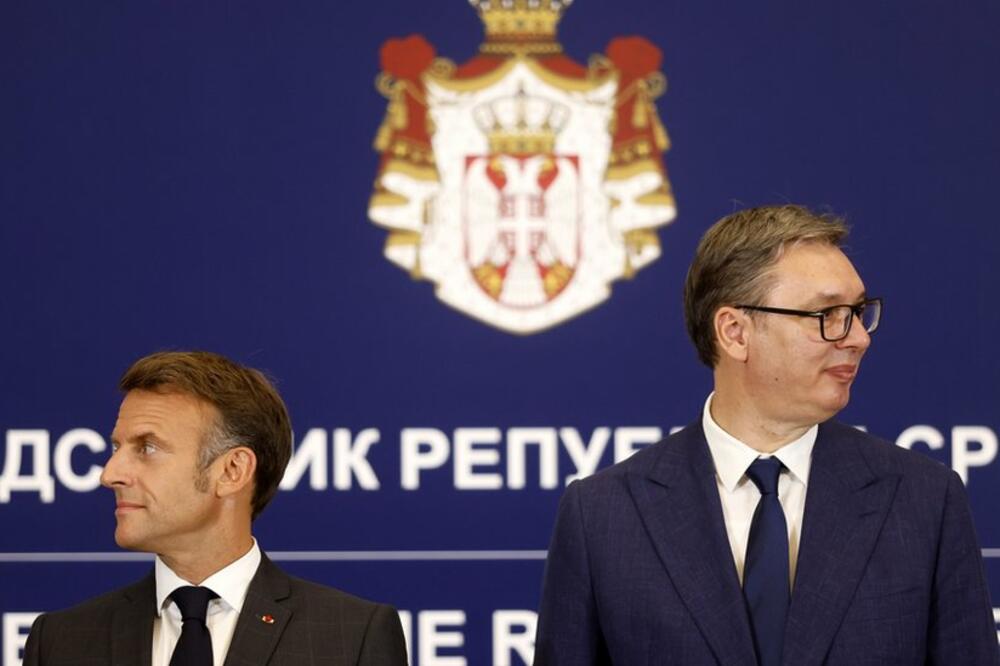 Makron i Vučić, Foto: EPA