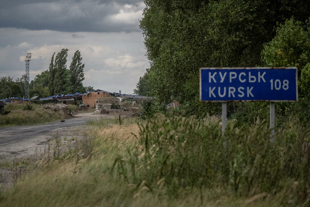 Tačka prelaska granice sa Rusijom, viđena sa ukrajinske strane, Foto: Rojters