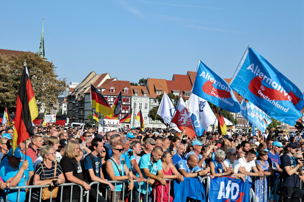 Sa izbornog skupa AfD-a u Tiringiji, Foto: Reuters