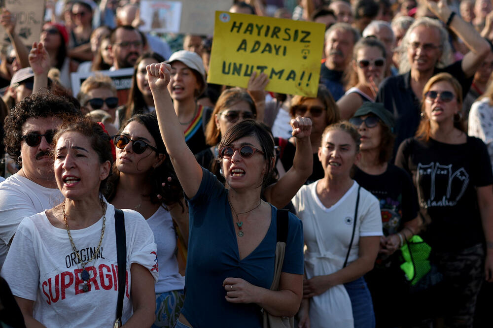 Detalj sa protesta, Foto: Reuters