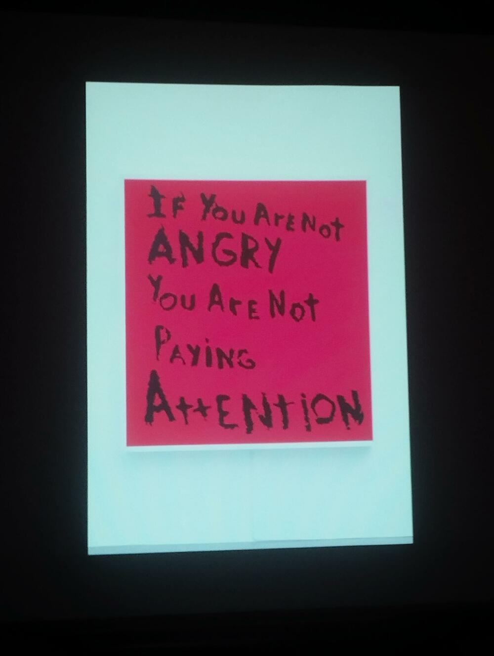 Sa predavanja u Podgorici: 'If you are not angry, you are not paying attention'