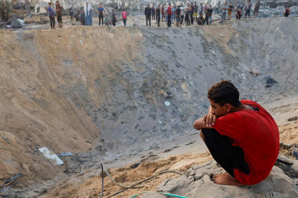 Nakon izraelskog napada u Kan Junisu, Foto: Reuters