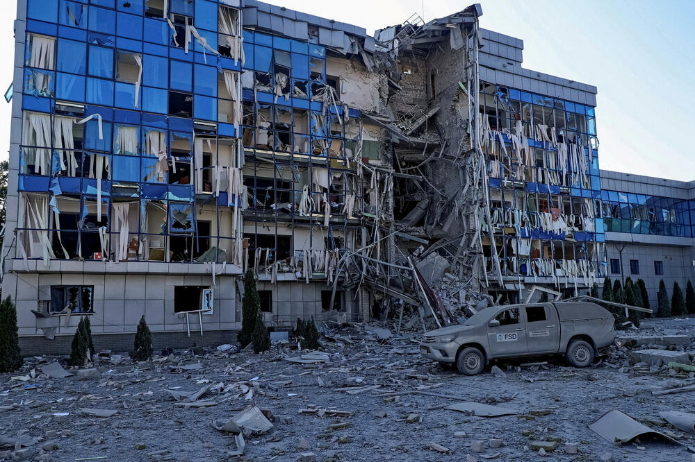 Detalj nakon jednog ruskog napada na Kijev, glavni grad Ukrajine, Foto: Reuters