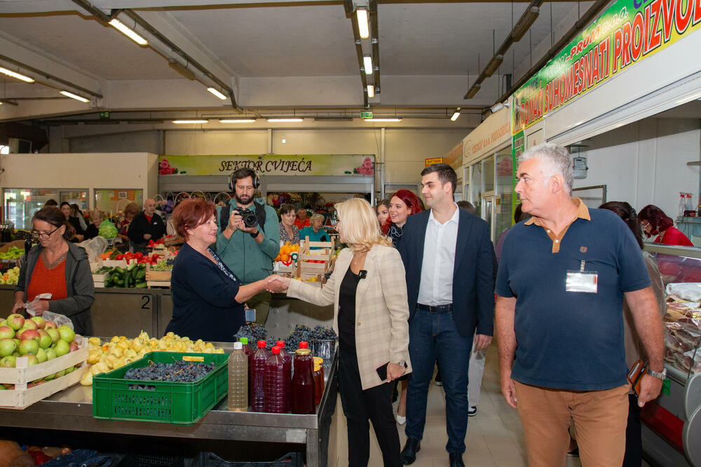 Borovinić Bojović tokom jedne od posjeta, Foto: Za budućnost Podgorice - grad svih nas