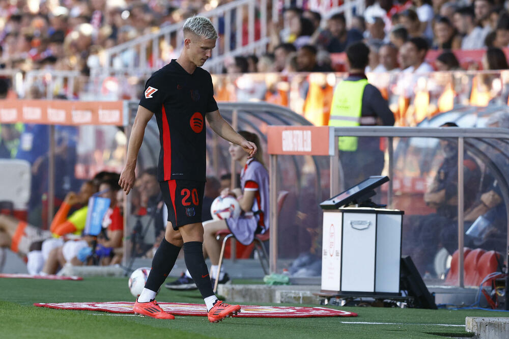 Dani Olmo na jučerašnjem meču, Foto: Reuters