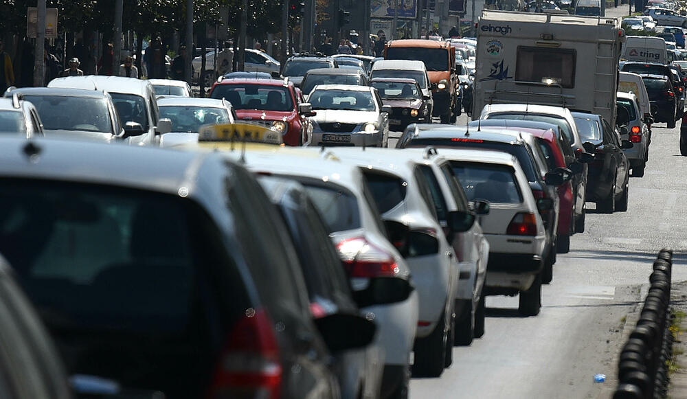 Saobraćajne gužve u centru Podgorice