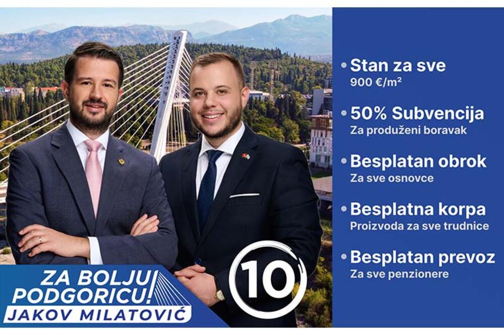 Foto: Koalicija Za bolju Podgoricu - Jakov Milatović