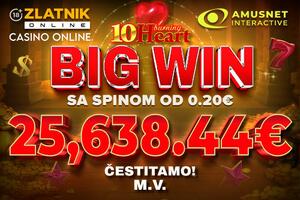 Zlatnik Online: Mega Jackpot osvojen na Zlatnik Online Casinu!