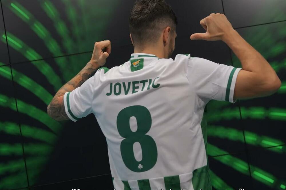 Jovetić u dresu novog kluba, Foto: OMONOIA FC