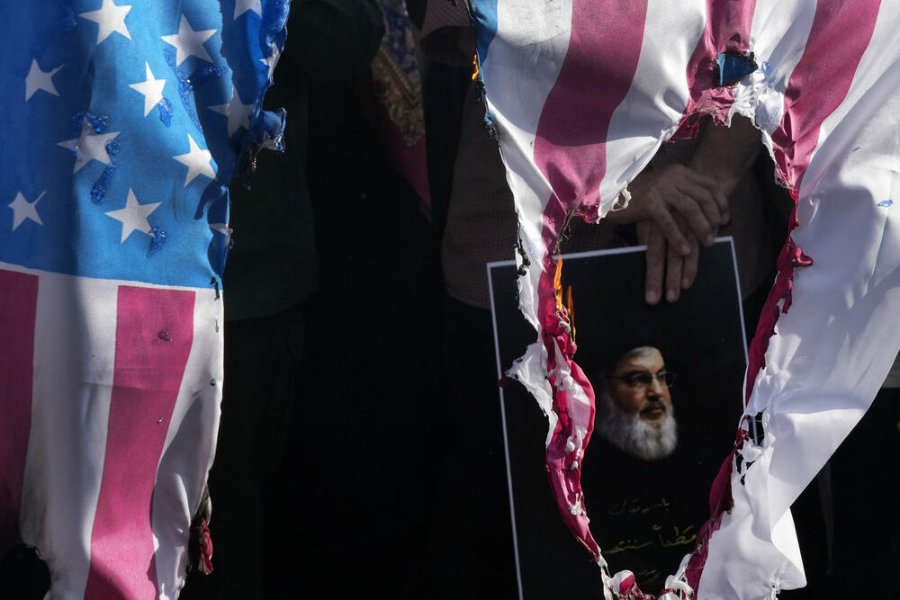 Protesti u Teheranu povodom ubistva Hasana Nasralaha