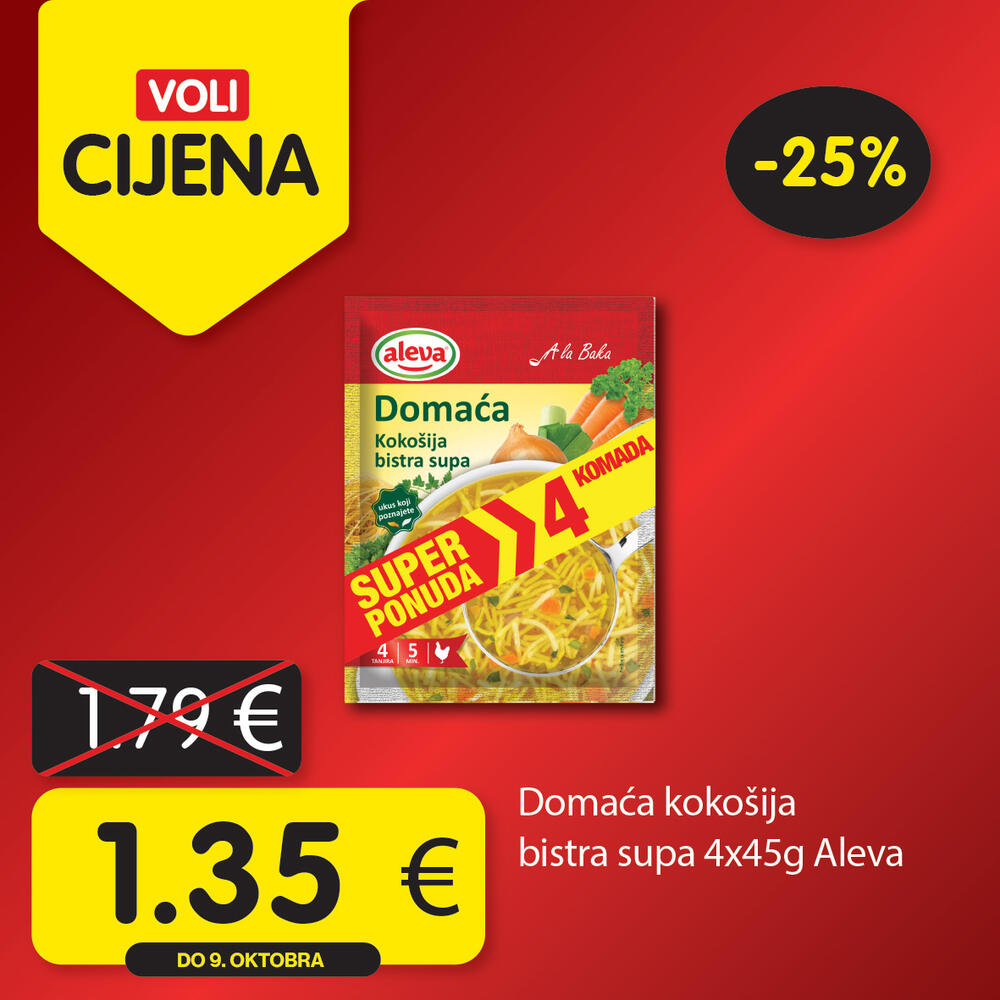 <p>Novi krug najpovoljnijih proizvoda na tržištu je počeo u svim VOLI i Naš diskont marketima.</p>