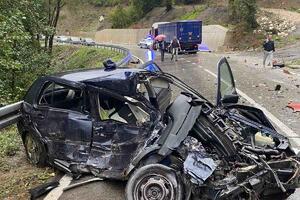 Jedna osoba povrijeđena u udesu na putu Kolašin-Podgorica