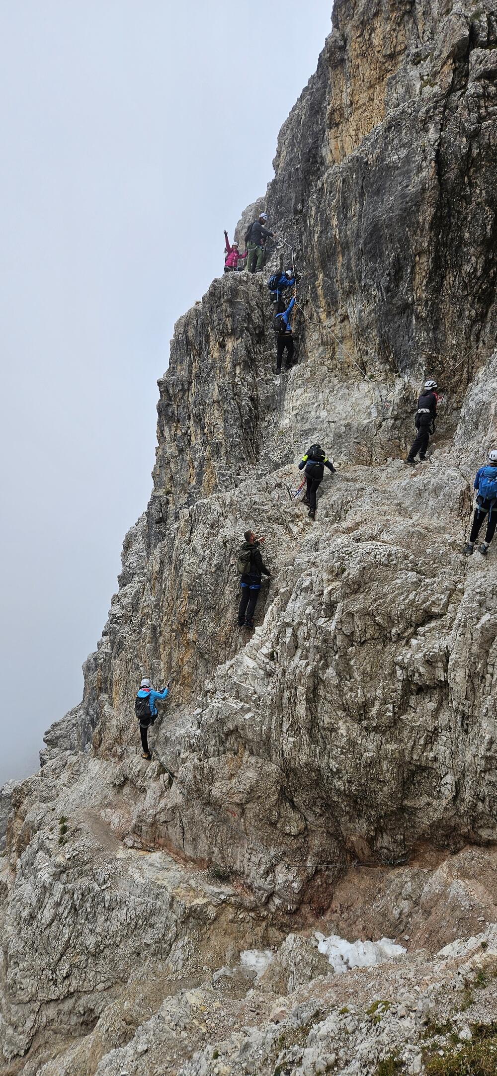 Na vrh Monte Paterno popeli smo se jednom od ferata