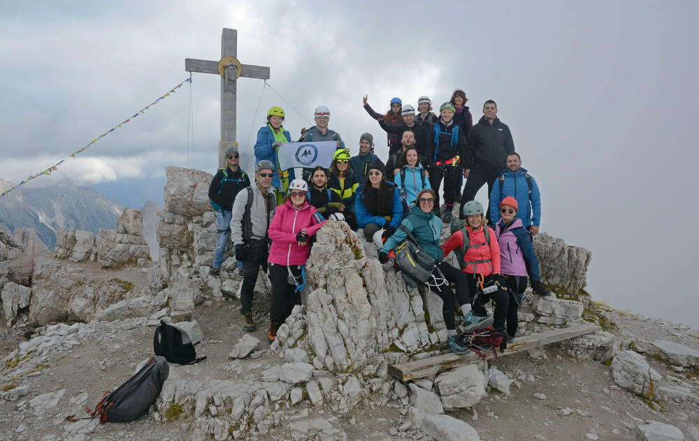 Grupa na vrhu Monte Paterno