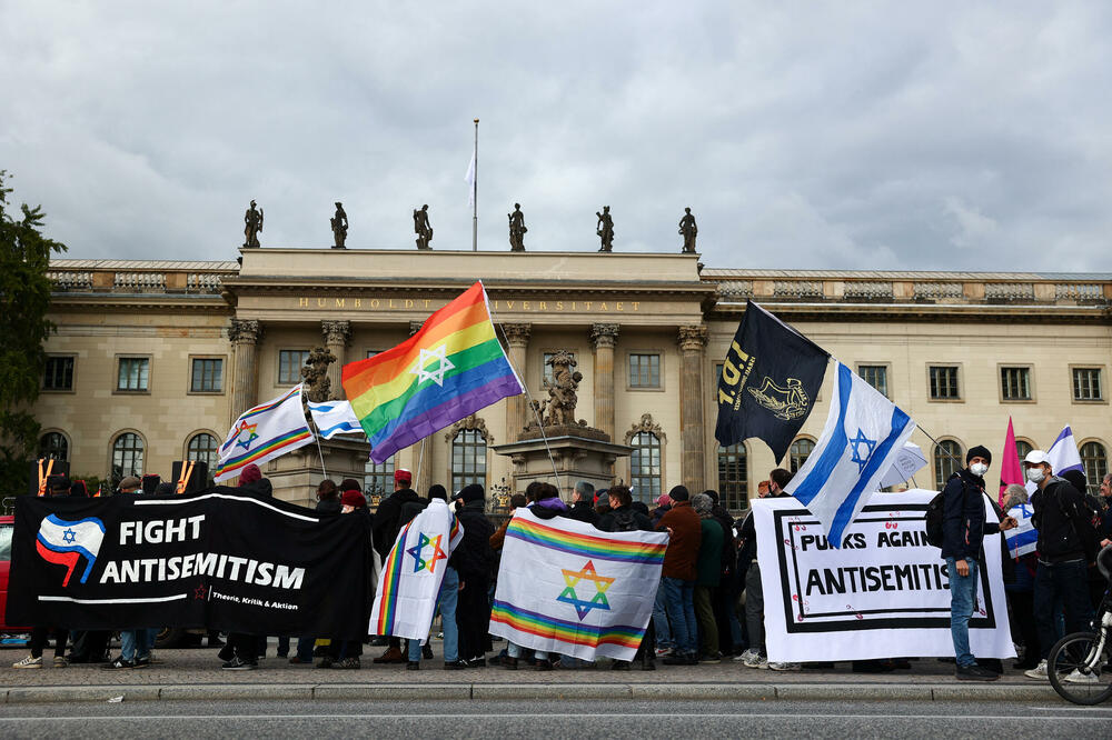 Detalj sa demonstracija u Berlinu, Foto: Reuters