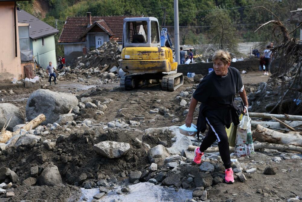 Posljedice poplava u selu Zlate kod Jablanice