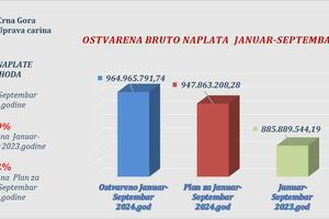 Uprava carina: Rast naplate prihoda od devet odsto u periodu...